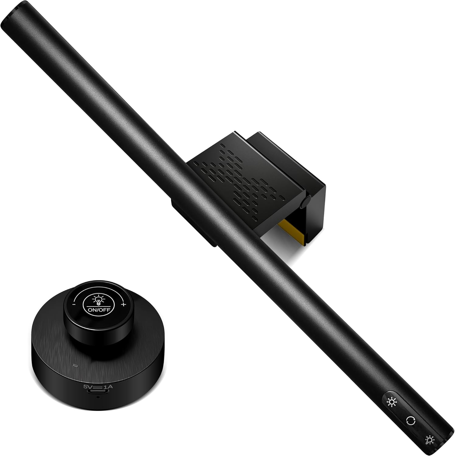 SNSUTY Monitor Light Bar, 42CM Dimmable Lighting Monitor Lamp Type-C Link Adjustable Stepless Dimming Screen Light Bar, Eye Caring No Glare Gaming Work Desk Lamp(Black) image number 4