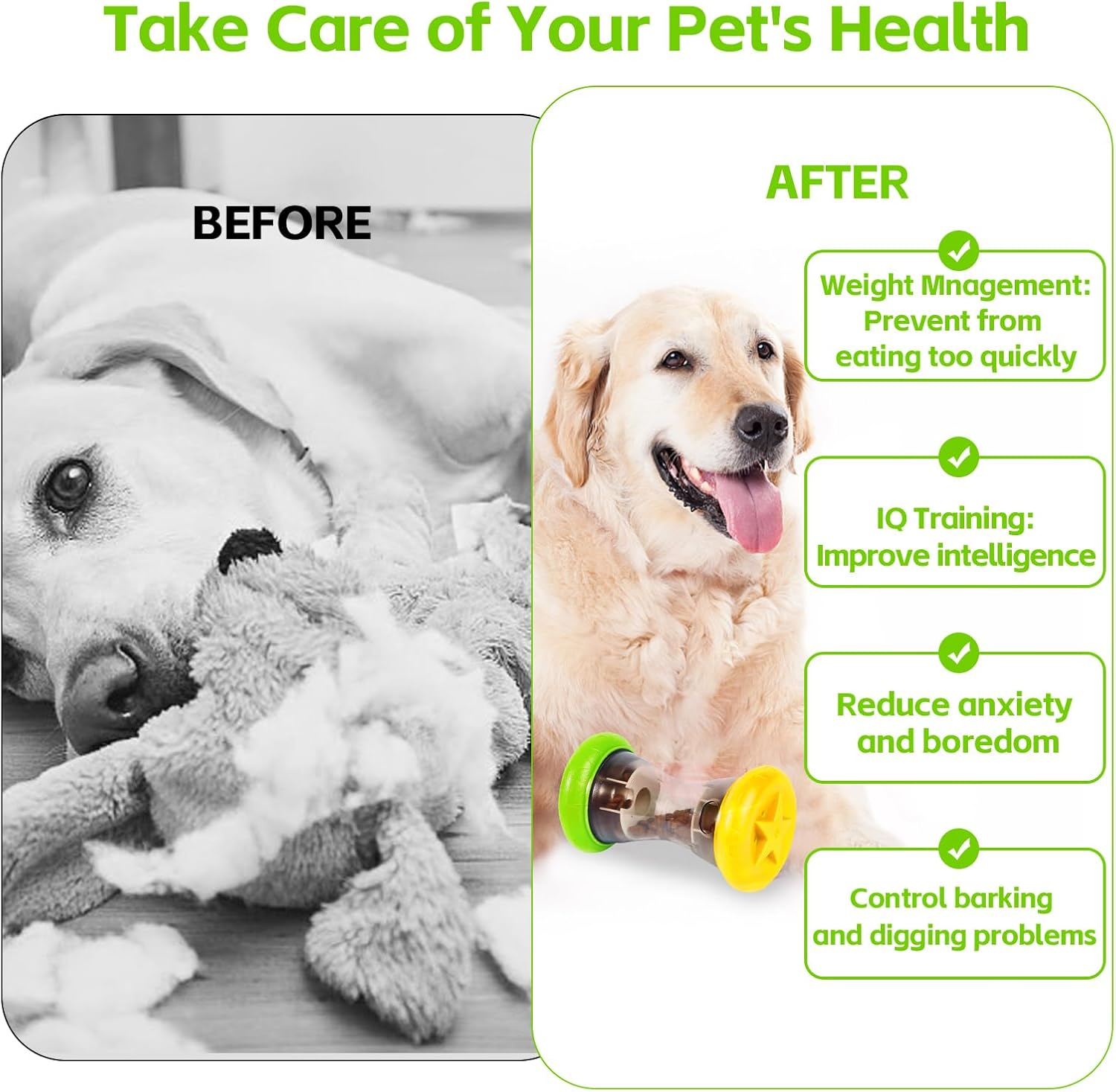 AUSCAT Dog Treat Dispensing Toy, Interactive Dog Puzzle Toys for Small and Medium Breeds, Slow Feeder, Enrichment Toys to Keep Them Busy, 2Pcs(Not for Aggressive Chewers) image number 4