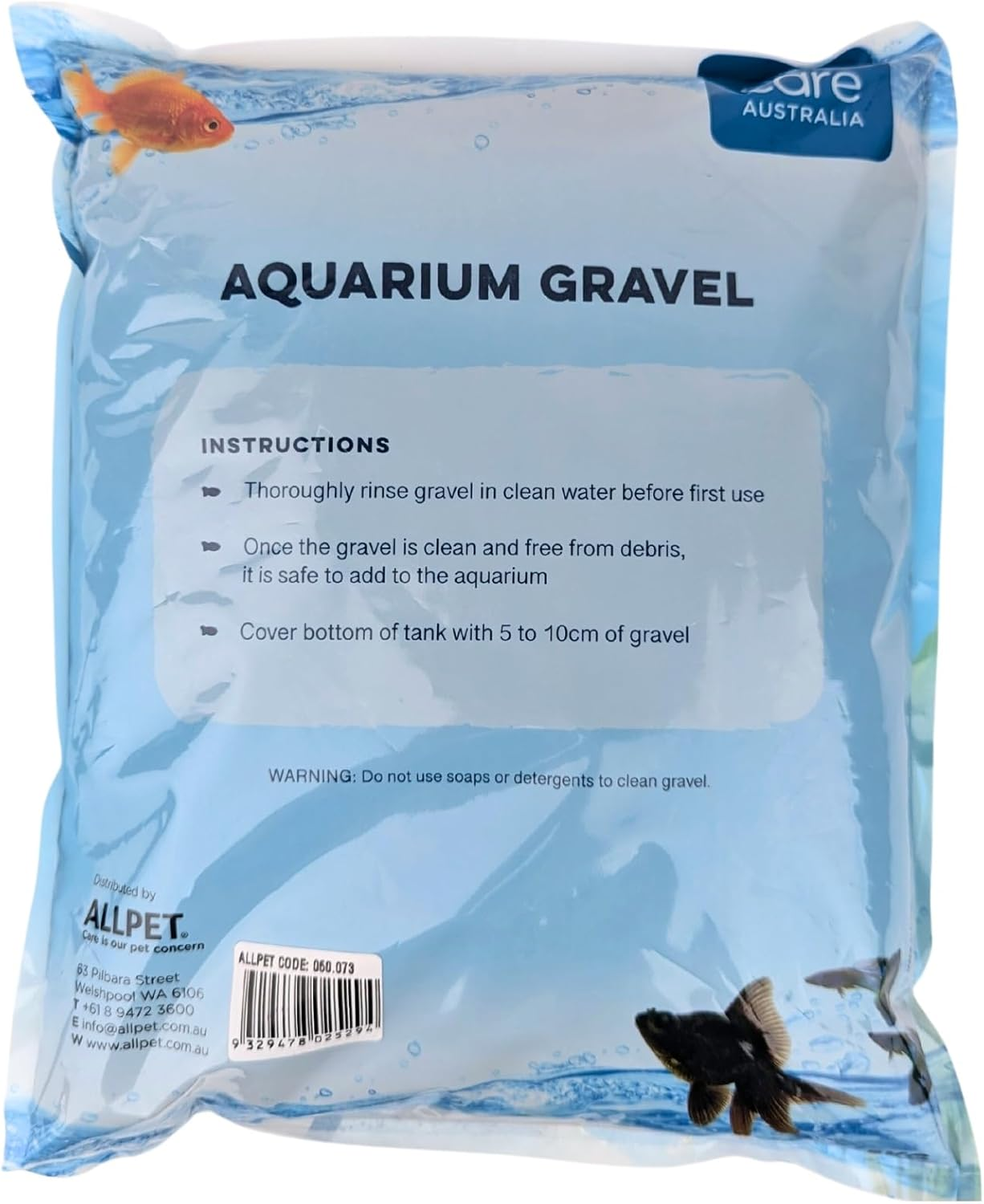 Aqua Care Aquarium Gravel Sand Black 5Kg - Suitable for Freshwater and Saltwater Fish Tanks, Aqua Safe, Aquarium Decorative Gravel image number 1