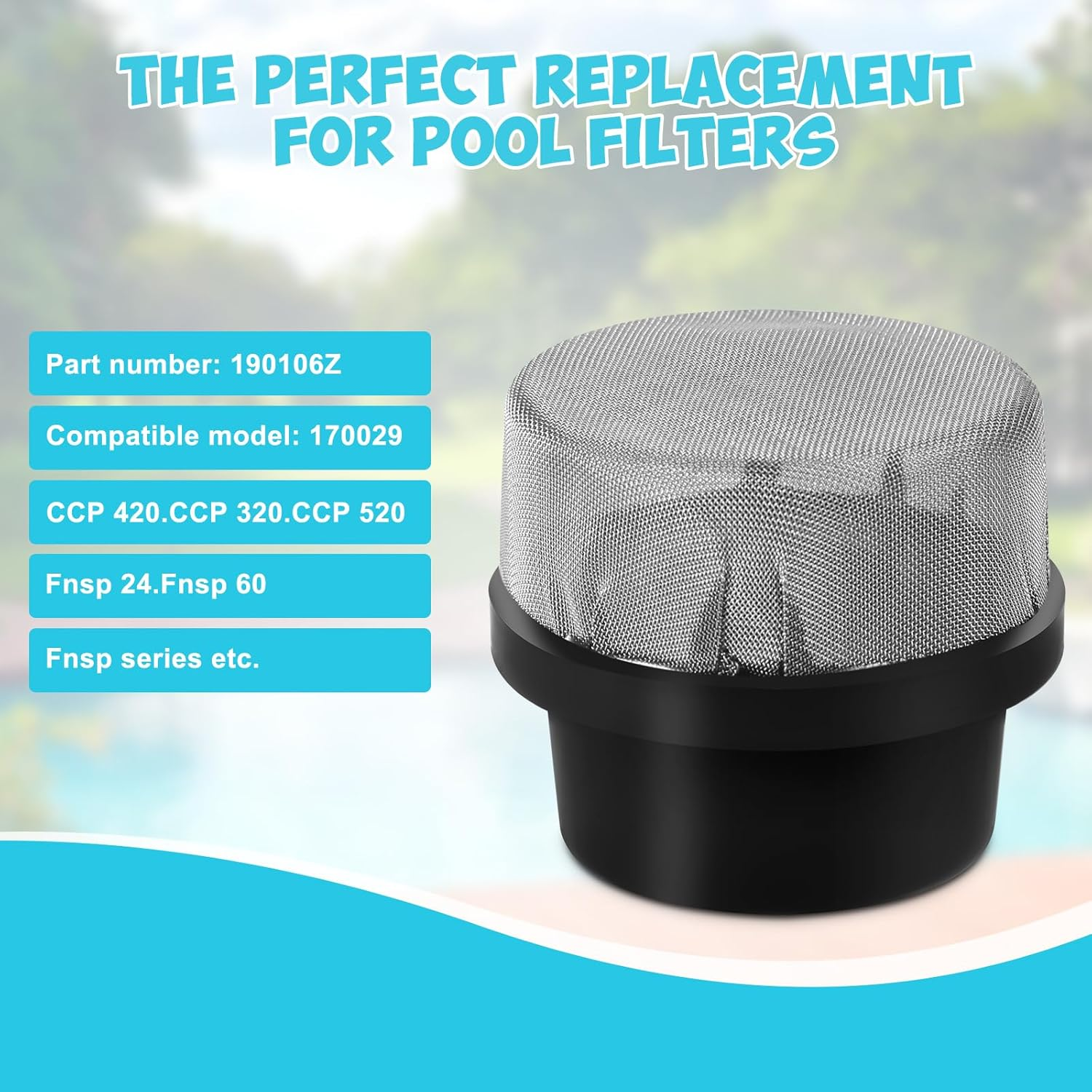 2Pcs 190106Z Air Bleeder Screen Caps, Stainless Steel Pool Filter Screen Caps Good Sealing Pool Filter Cap Replacement Compatible with Pentair, Easyclean DE and Quad DE Filters image number 4