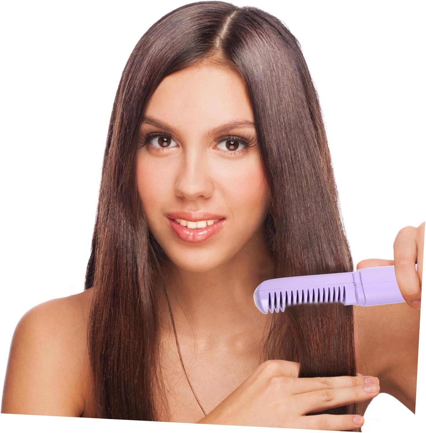 Gatuida Portable USB Rechargeable Cordless Hair Straightening Comb with Scalp Massage Function for Travel Damage Reducing Design Multifunctional Heated Brush for Sleek Healthy Hair image number 5