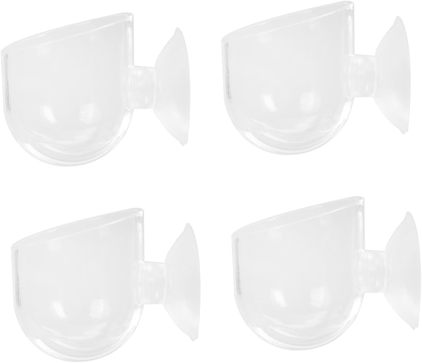 ORFOFE 4Pcs Acrylic Fish Food Feeders Red Worm Holders Fish Tank Feeding Supplies Blood Worm Dispenser for Aquarium Plants and Aquatic Pets image number 5