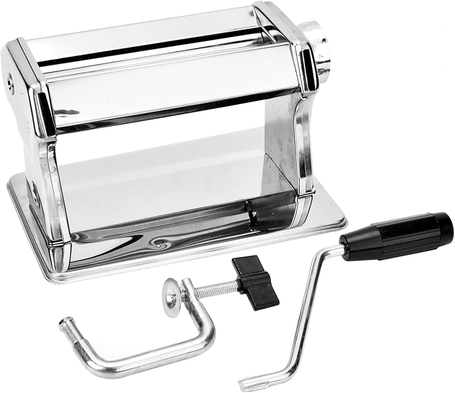 Polymer Clay Roller Machine, Professional Ultimate Clay Presser 15CM Wide Roller Press Tool with Non Slip Pad, Stainless Steel Polymer Clay Tool for Art Craft Modeling Clay Fondant image number 3