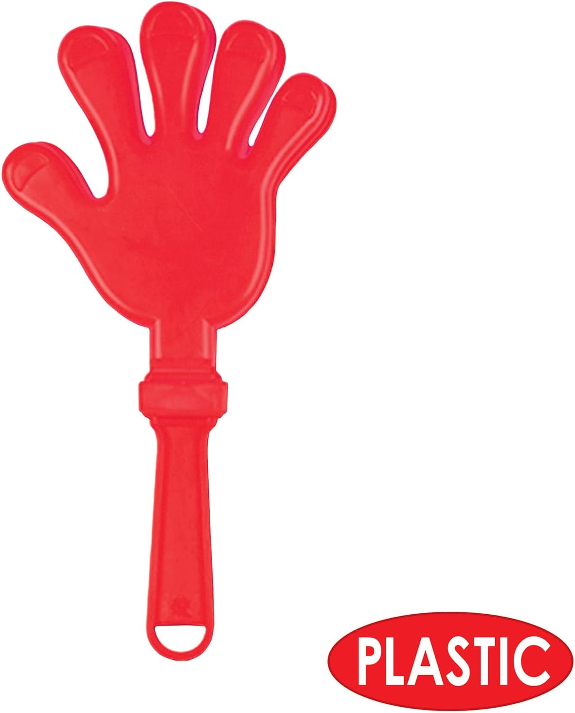Beistle 12-Pack Hand Clappers, 7-1/2-Inch, Red - Red image number 4