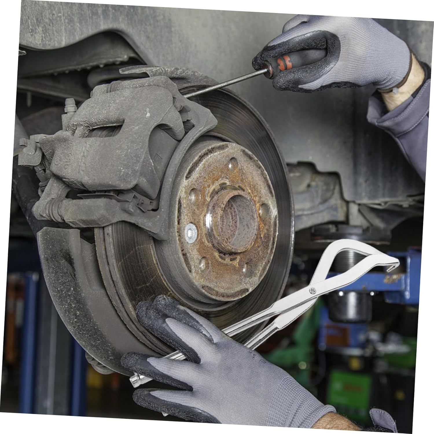 ULTECHNOVO Drum Brake Spring Caliper Tool for Brake Adjustment Spring Removal and Installation in Automotive Maintenance image number 4