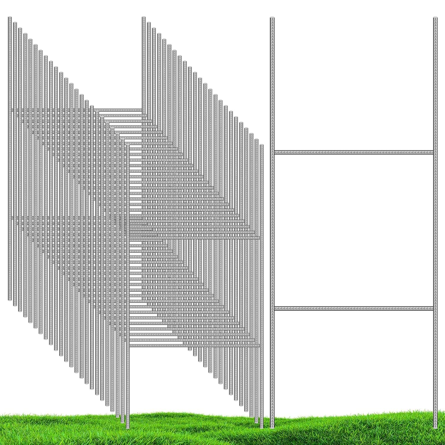 25 Pack Yard Sign Stakes Metal，Yard Stakes for Signs 16.5X7 Inches, Signs Yard Stake for Real Estate Sale Signs,Custom Outdoor Sign image number 6