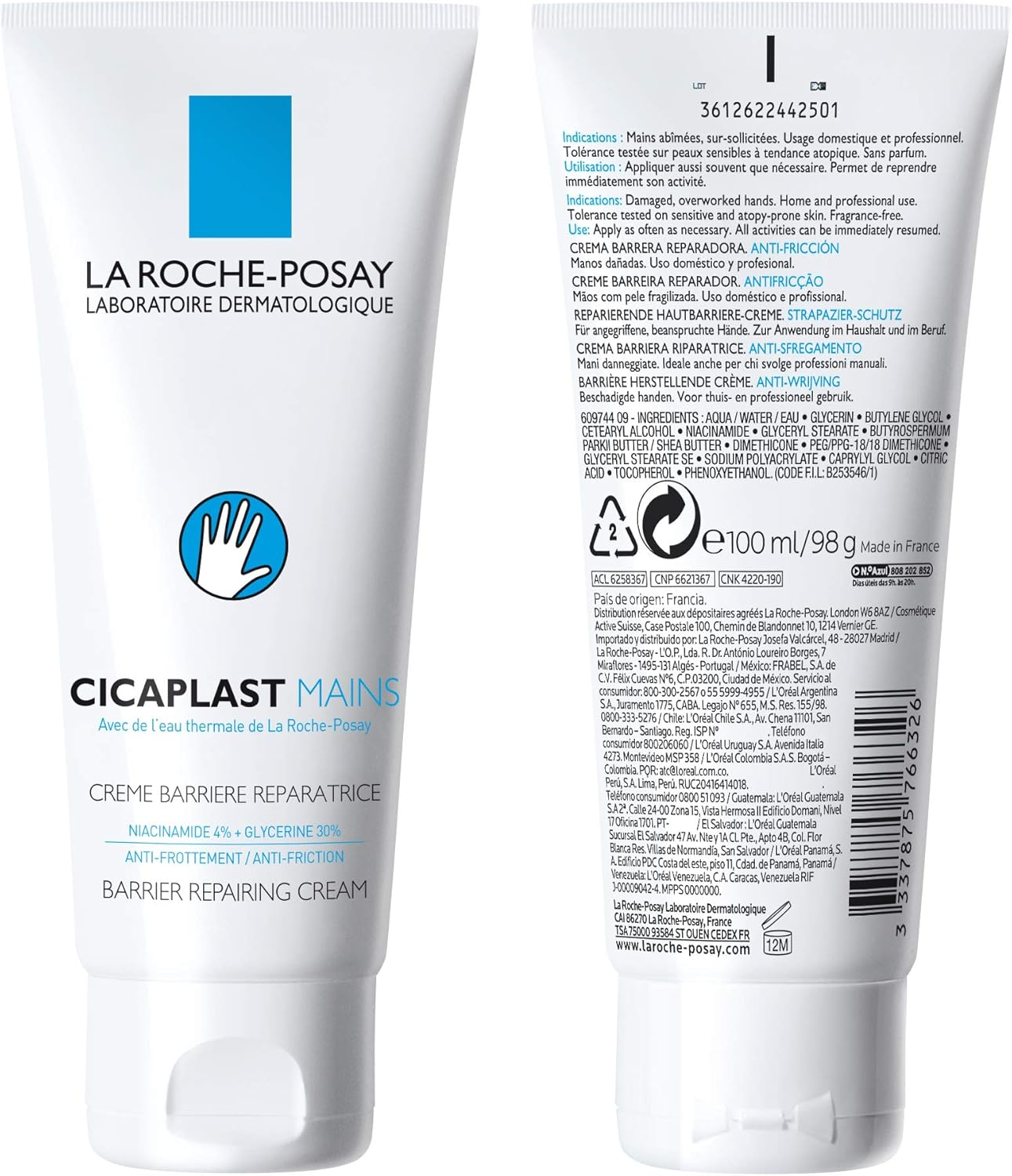 La Roche-Posay Cicaplast Mains Hand Cream 100Ml