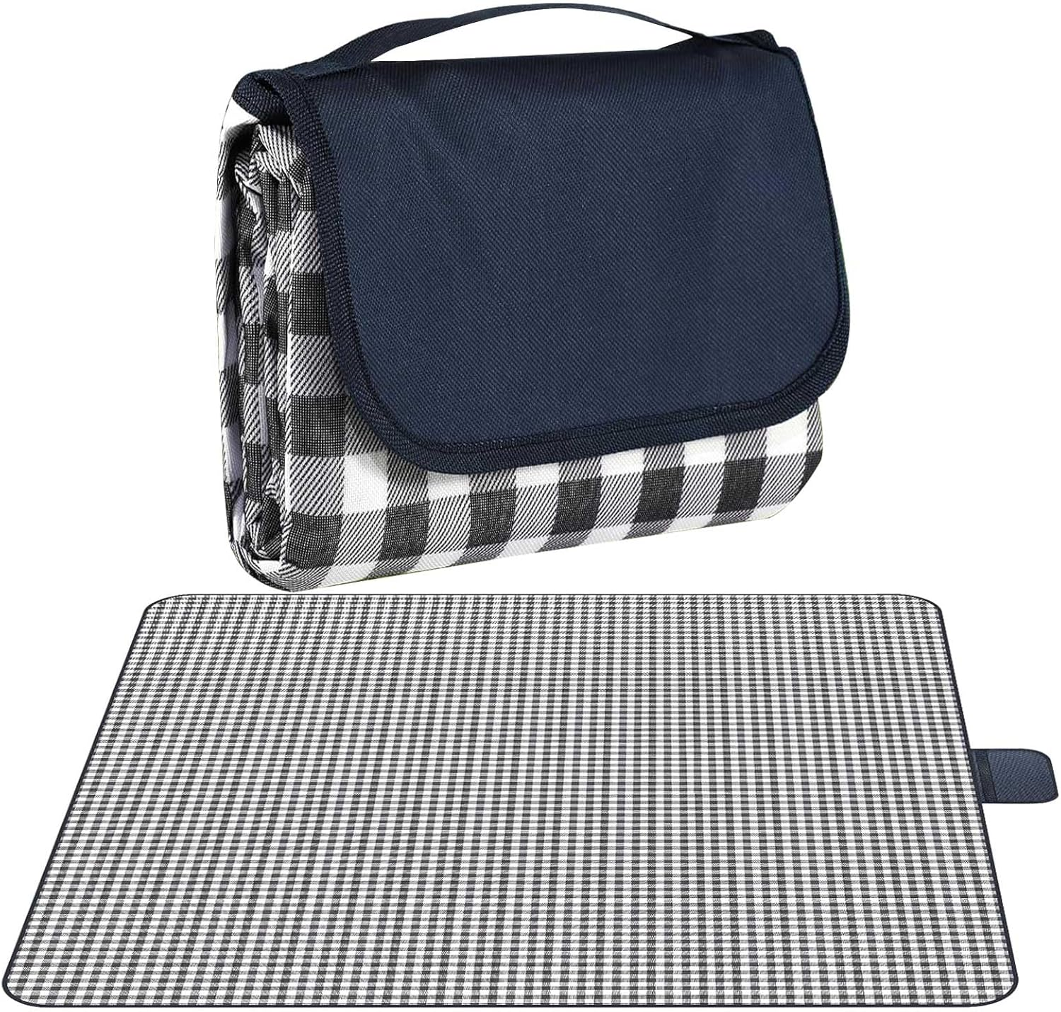 Extra Large Picnic Blanket Waterproof - Outdoor Picnic Rug for Family and Friends, Beach Mat Blanket Sandproof, Foldable Picnic Mat for Park, Grass, Camping, Beach, and Gift (200X200Cm) image number 5