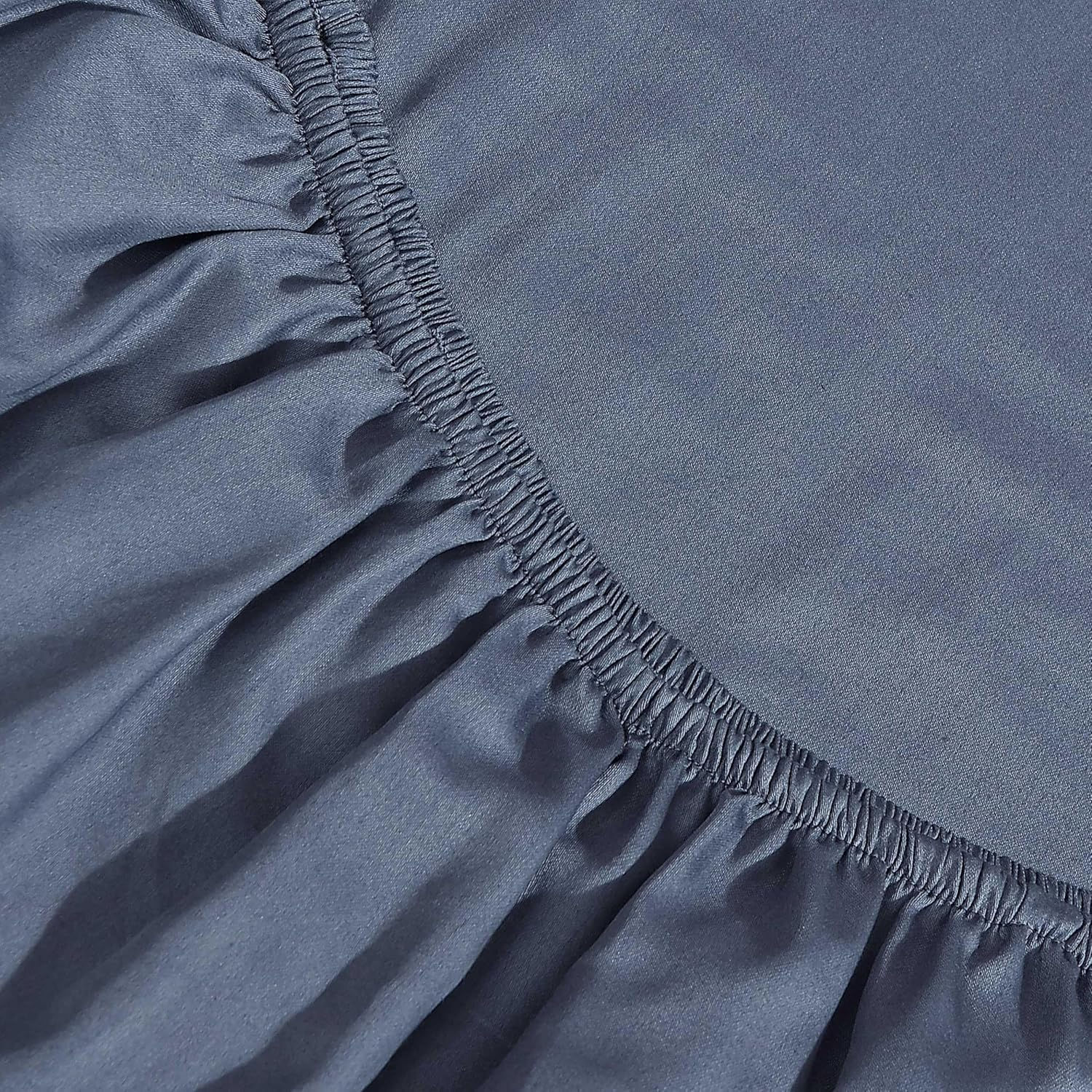 Calvin Klein - King Sheets, Organic Cotton Sateen Bedding Set, Luxuriously Soft Home Decor, GOTS Certified (Organic Earth Midnight Blue, King)