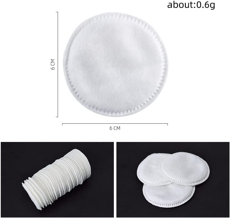 Pure Cotton Cotton Pad Absorbent and Textured Cotton Pads Are Makeup Remover Pads, Hypoallergeniclint Free,100% Cotton,(300 Count) image number 6