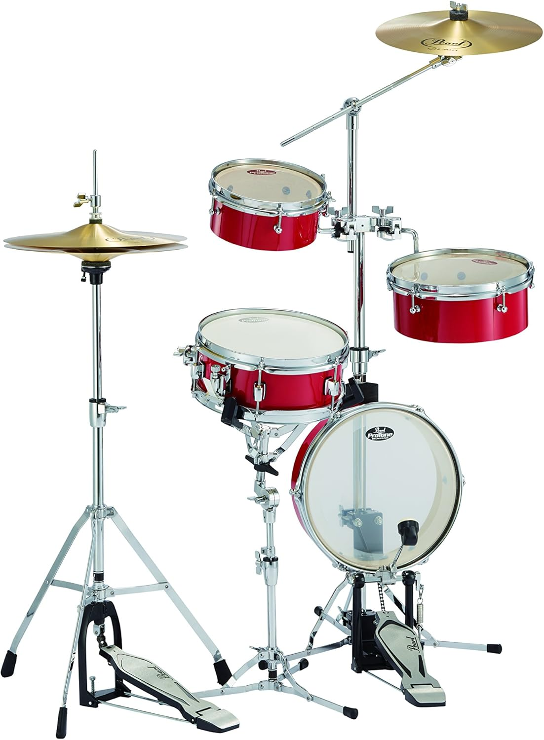 Pearl RT-5124N Rhythm Traveler Light Drum Set #94 (Candy Apple)