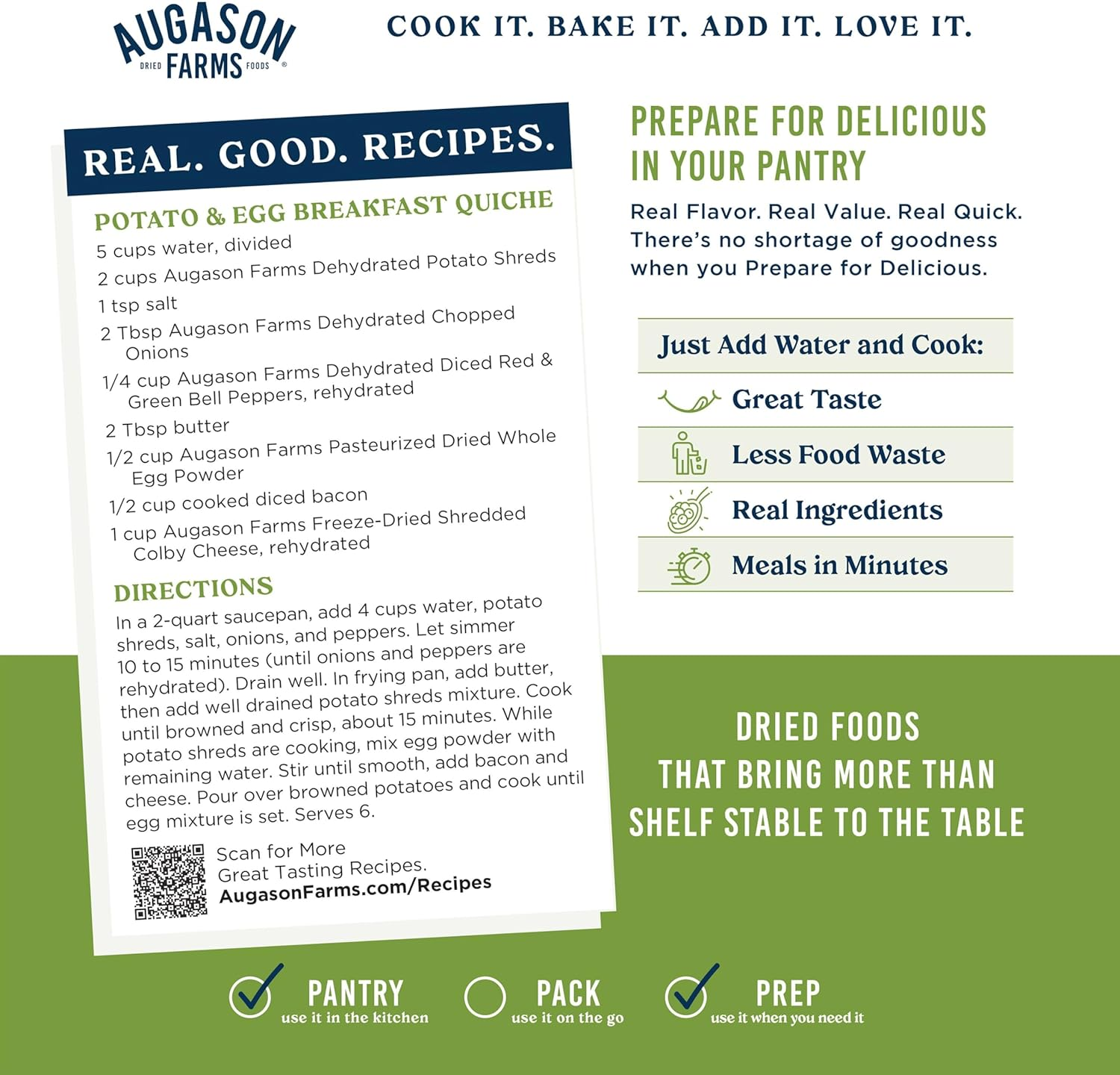 Augason Farms Dehydrated Potato Shreds, 23 Oz image number 6