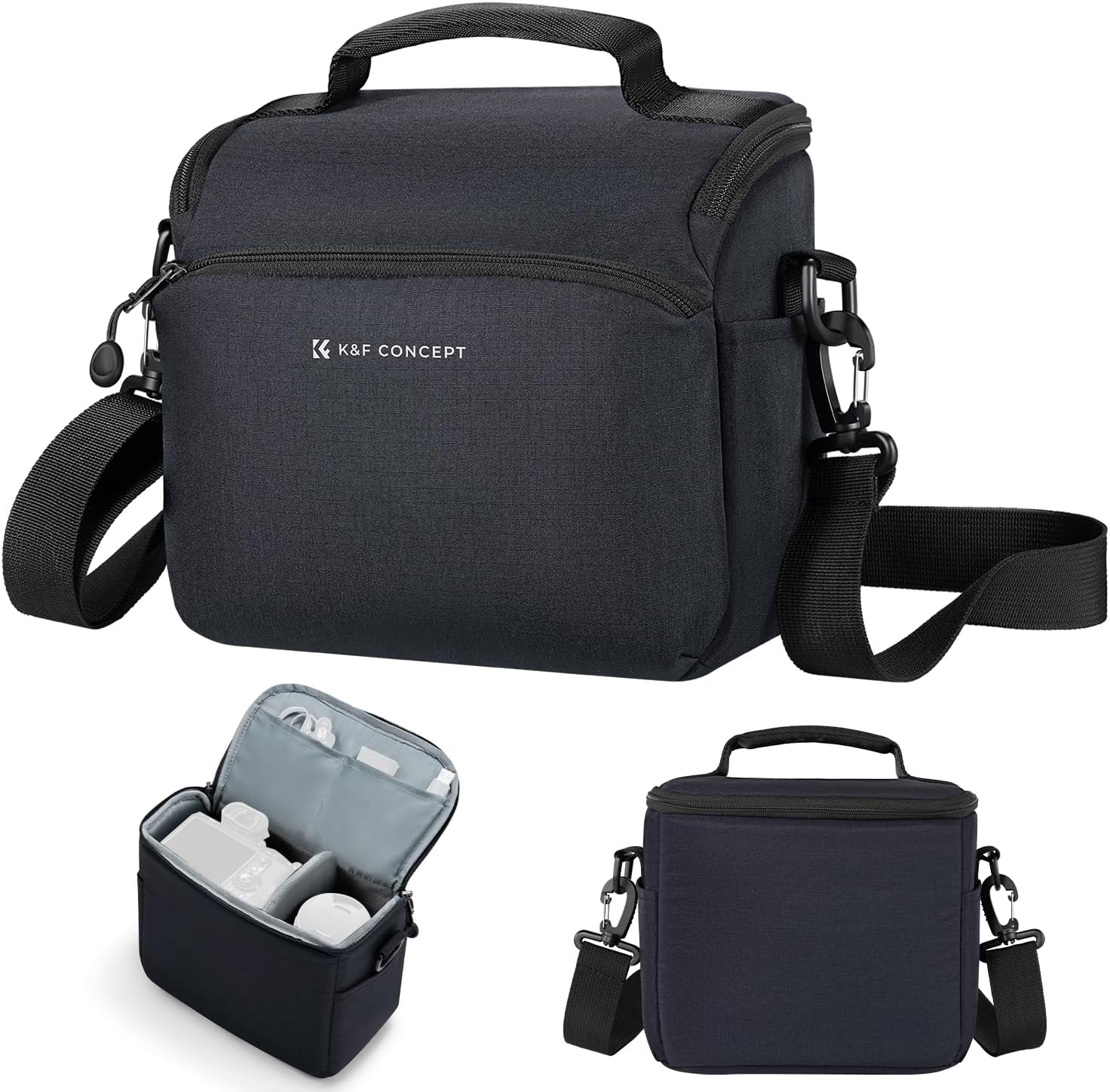 K&F Concept Camera Sling Bag Small Crossbody Camera Case Dslr/Slr/Cute Compact Shoulder Photography Bags for Photographers