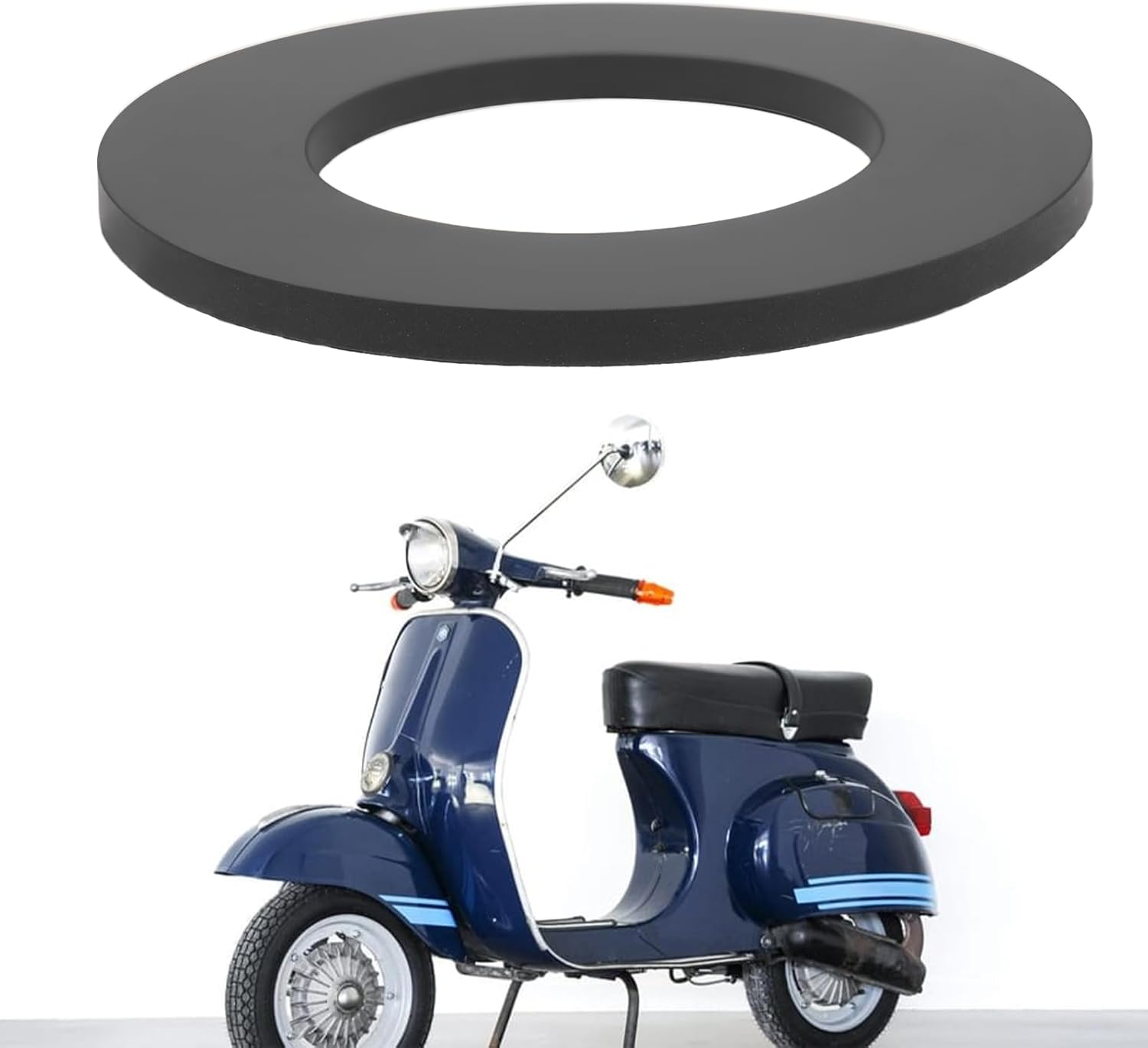 Emagtech 4PCS Fuel Cap Gasket 071734 28X49X3Mm Compatible with Vespa Primavera 125 (ET3) 1773-1992 image number 3