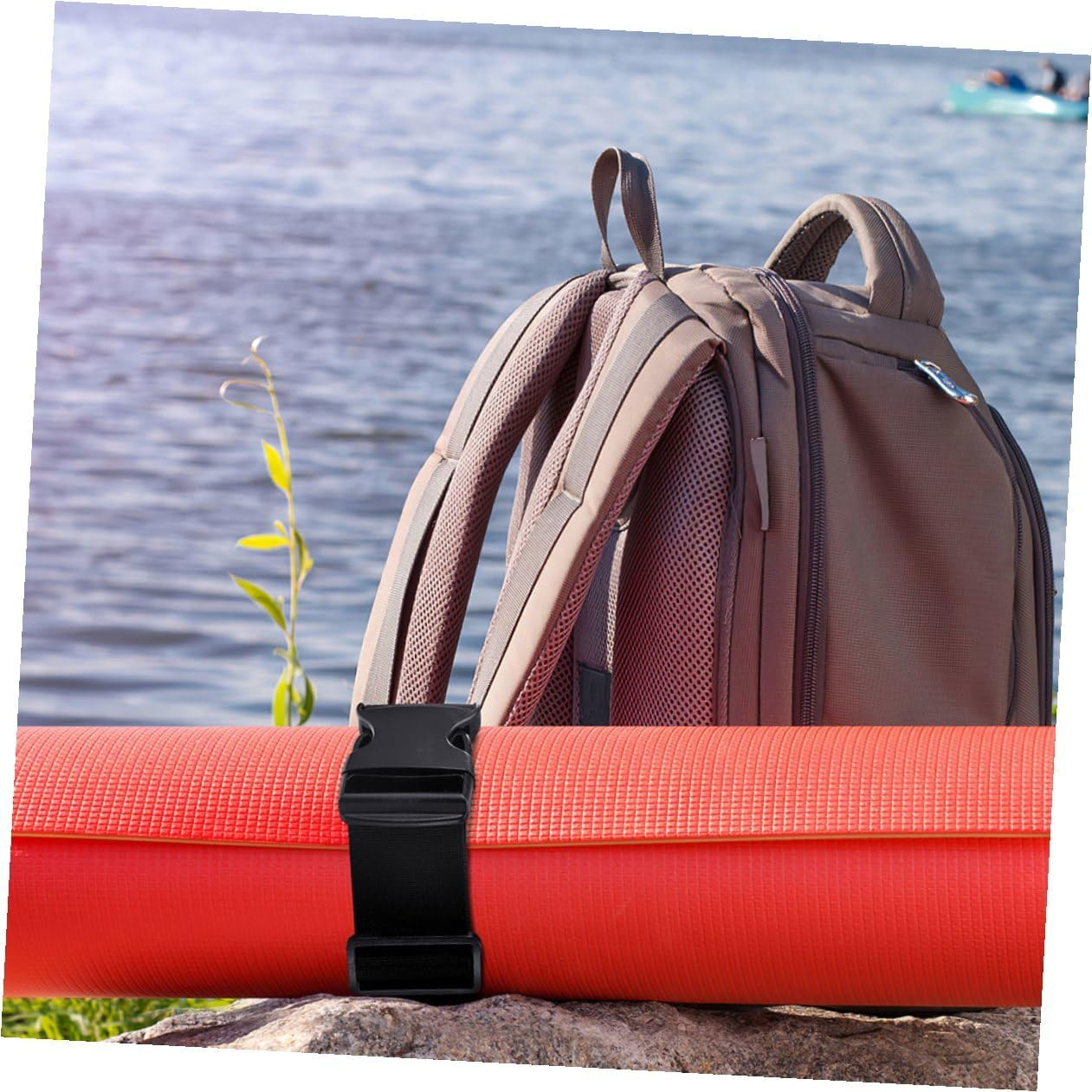 HOODANCOS Adjustable Luggage Straps Outdoor Nylon Buckle Tie down Straps for Suitcases Travel Accessories with 4Pcs Pack for Hiking and Outdoor Adventure image number 1