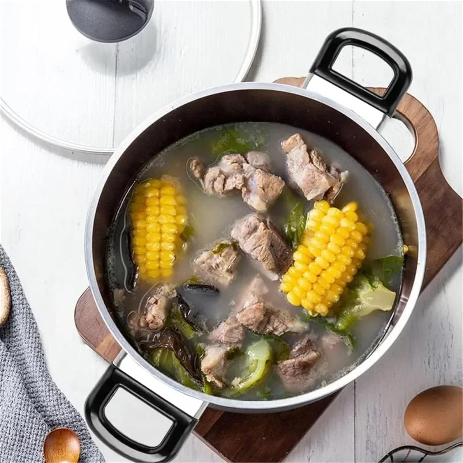 XMANX 4PCS Replacement Short Pot Side Handle, Two-Hole Pot Short Side Handle, Metal Pressure Pan Handle Ear Replacement Universal Pan Side Handle for Home Kitchen Cookware image number 3