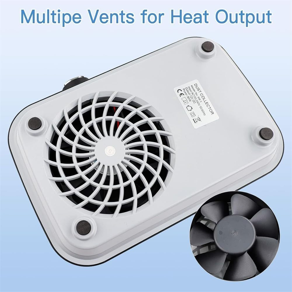 80W Nail Dust Suction Dust Collector Fan Rechargeable Vacuum Cleaner Manicure image number 1