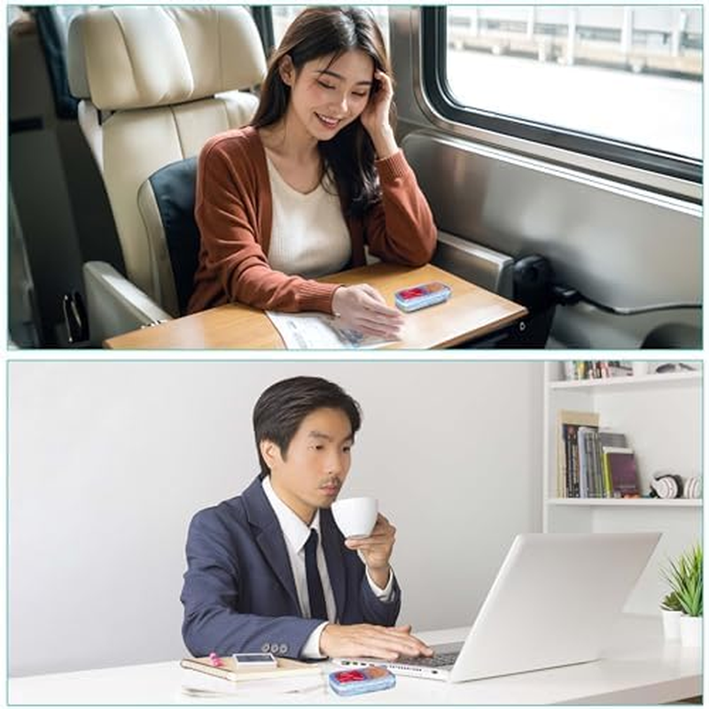 Fullicon 2 Pack Travel Pill Organiser, 4 Compartments Portable Pill Box, Moisture Proof Small Pill Case with Labels, Travel Pill Organizer with Double Lock, Pocket Pharmacy for Vitamin & Fish Oil (Blue) image number 6