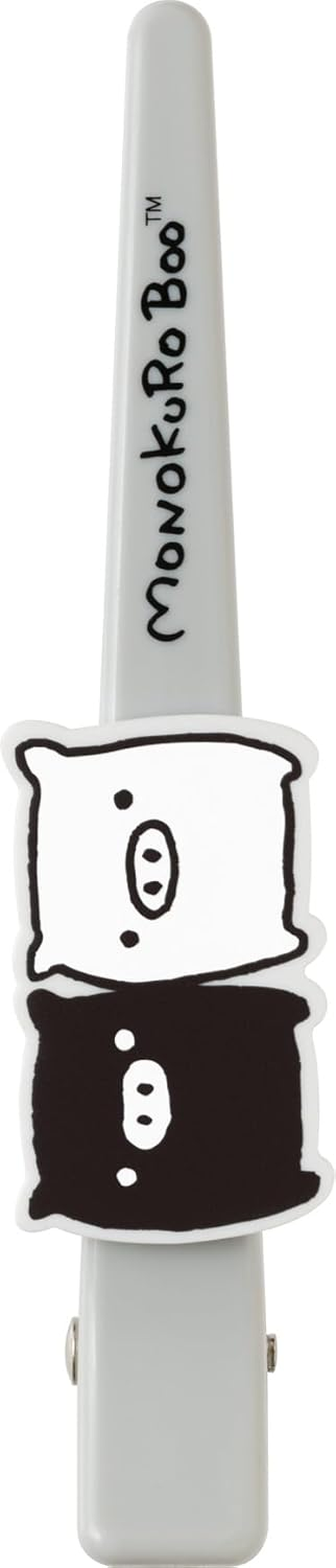 San-X FE45107 Monochrome Boo Long Hair Clip, H4.9 X W1.2 X D0.8 Inches (125 X 30 X 20 Mm)