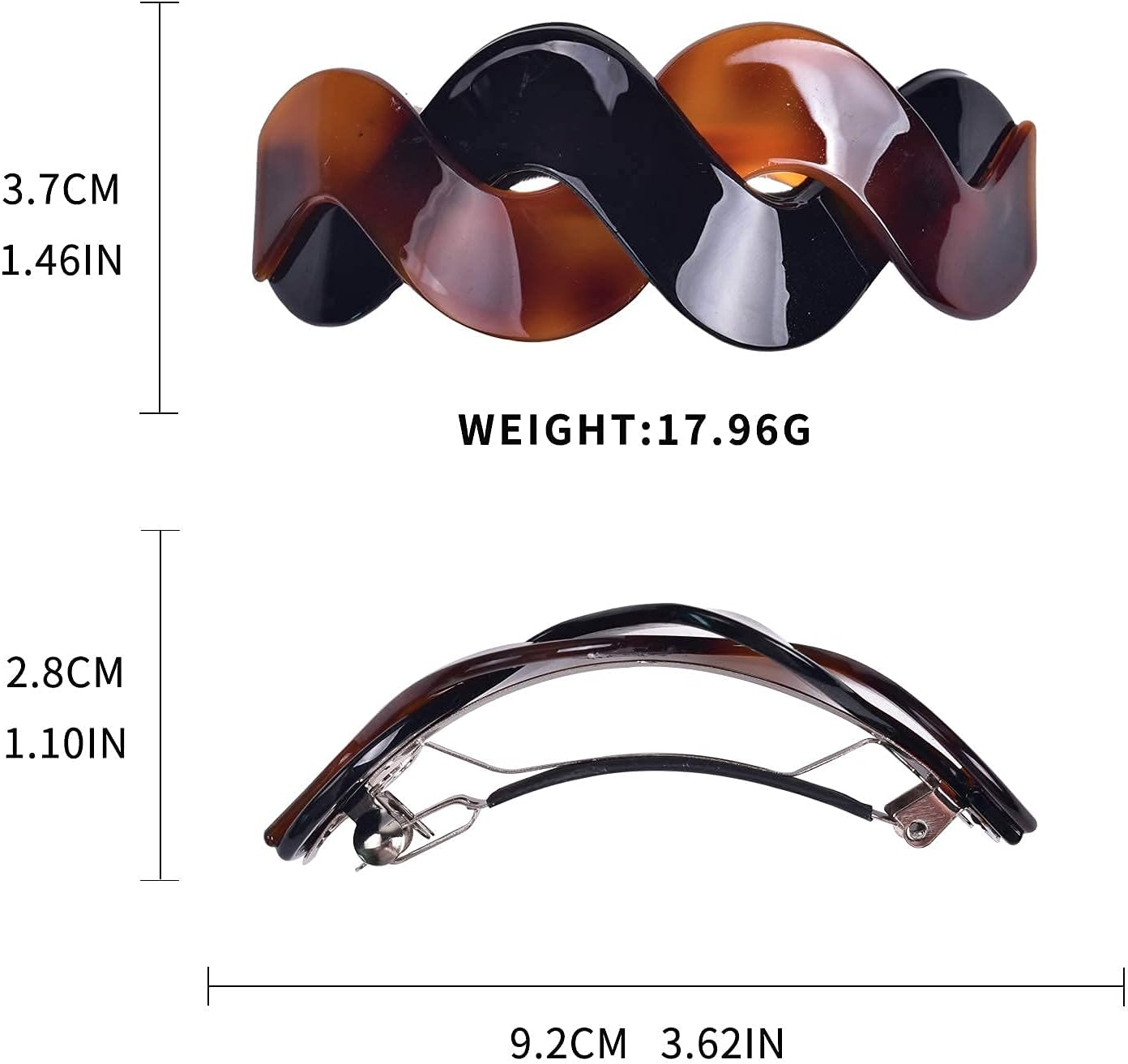 Large Hair Barrettes and Clips for Women'S Thick Hair - Barrete-1 image number 7