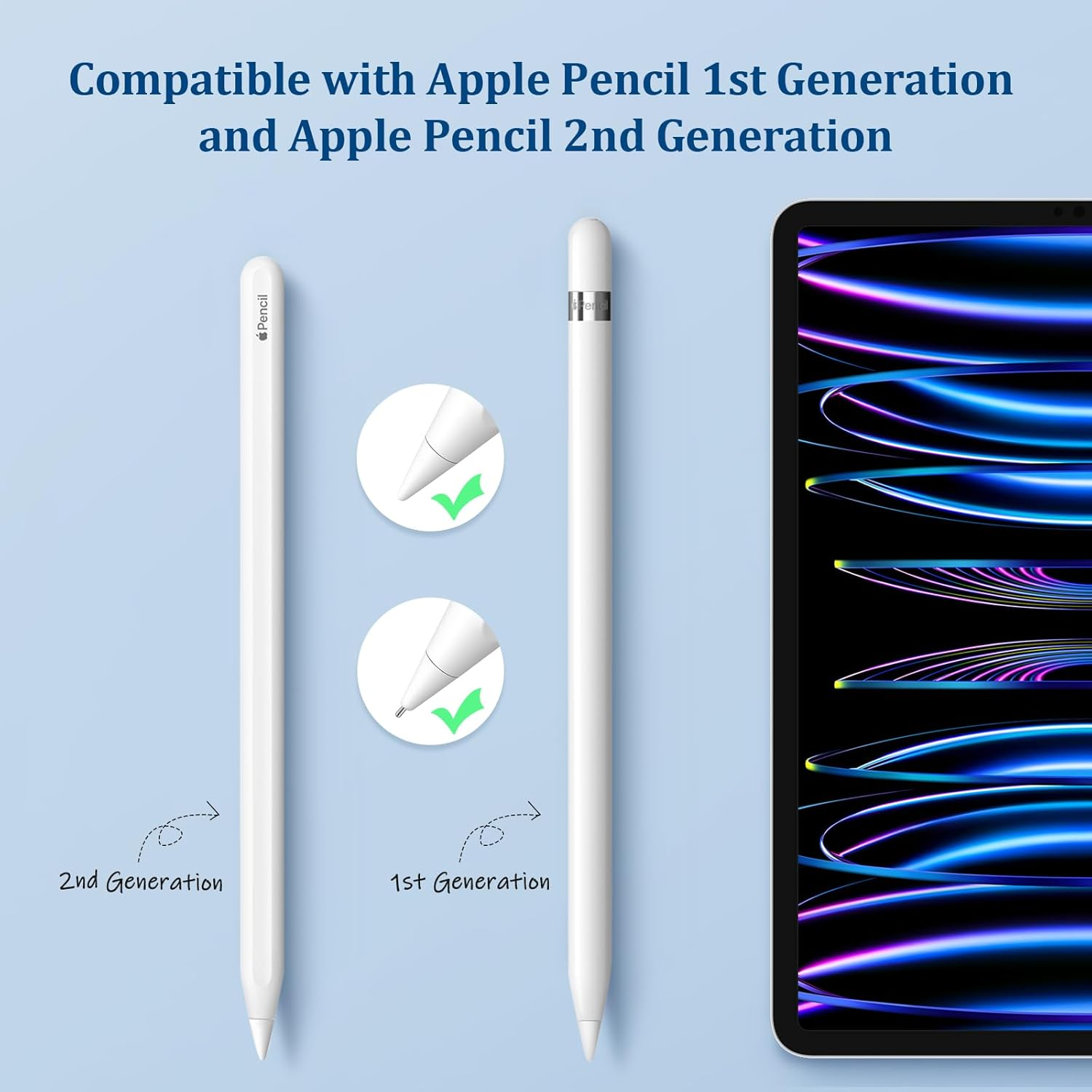 Digiroot Replacement Tips for Apple Pencil Pro/2Nd Gen/1St Gen/Usb-C,No Wear Out Metal Nibs,Precise Control 0.78Mm Longer Tips for Ipad Pencil Accessories-(4 Pack) image number 4