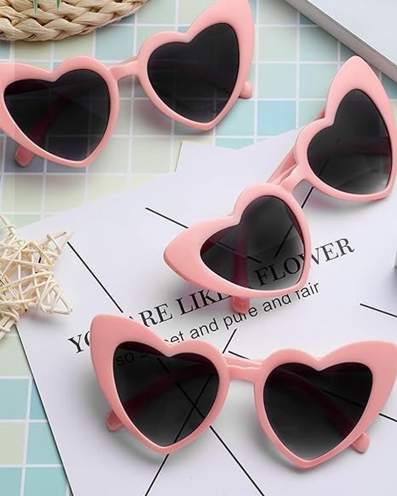 Flutesan Heart-Shaped Sunglasses Set of 15 | Quality Acrylic Lenses | Suitable for Various Face Shapes | Perfect for Weddings & Bachelorette Parties image number 3
