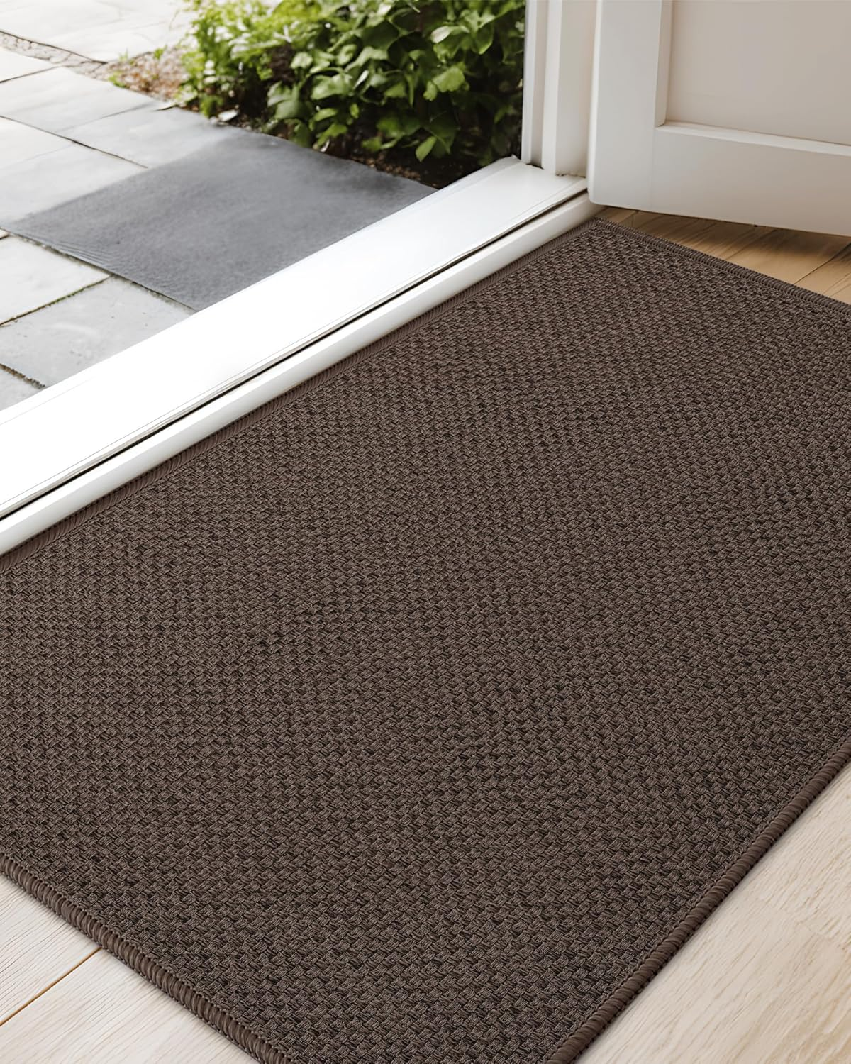 Color&Geometry Door Mat 24"X40", Front Door Mat Indoor Rugs for Entryway Non Slip Washable Absorbent Low-Profile inside Mat Entry Mat Entry Rug Indoor Entrance, Grey