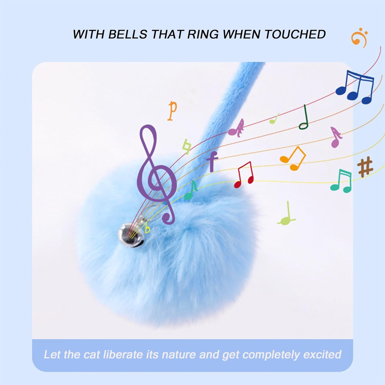 Interactive Toy Set for Cats, 3 Pieces Cat Toy Self-Employment Hanging Door Frame for Indoor with Suction Cup, 8 Pieces Colourful Plastic Spiral Springs Spiral Cat Toy image number 2