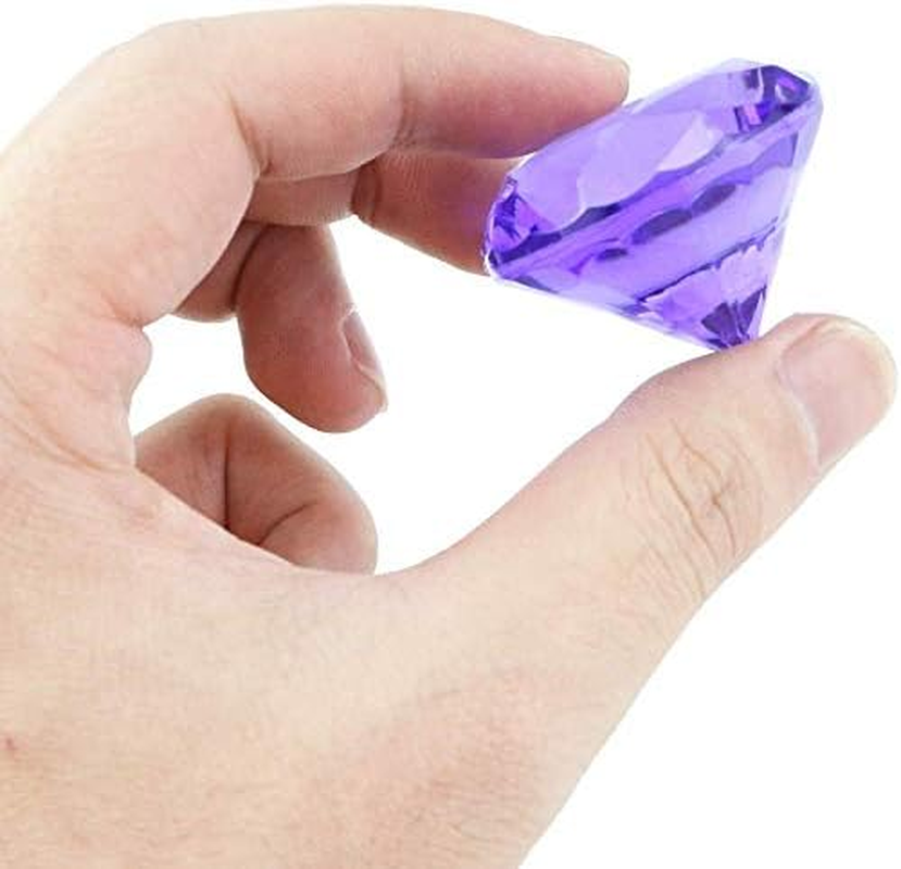 Kangruizhe 100 PCS Acrylic Crystal 20Mm round Diamond Crystals Treasure, Chest Hunt Party,Vase Fillers, Event, Wedding, Birthday Decoration Favor. (100Pcs) image number 1