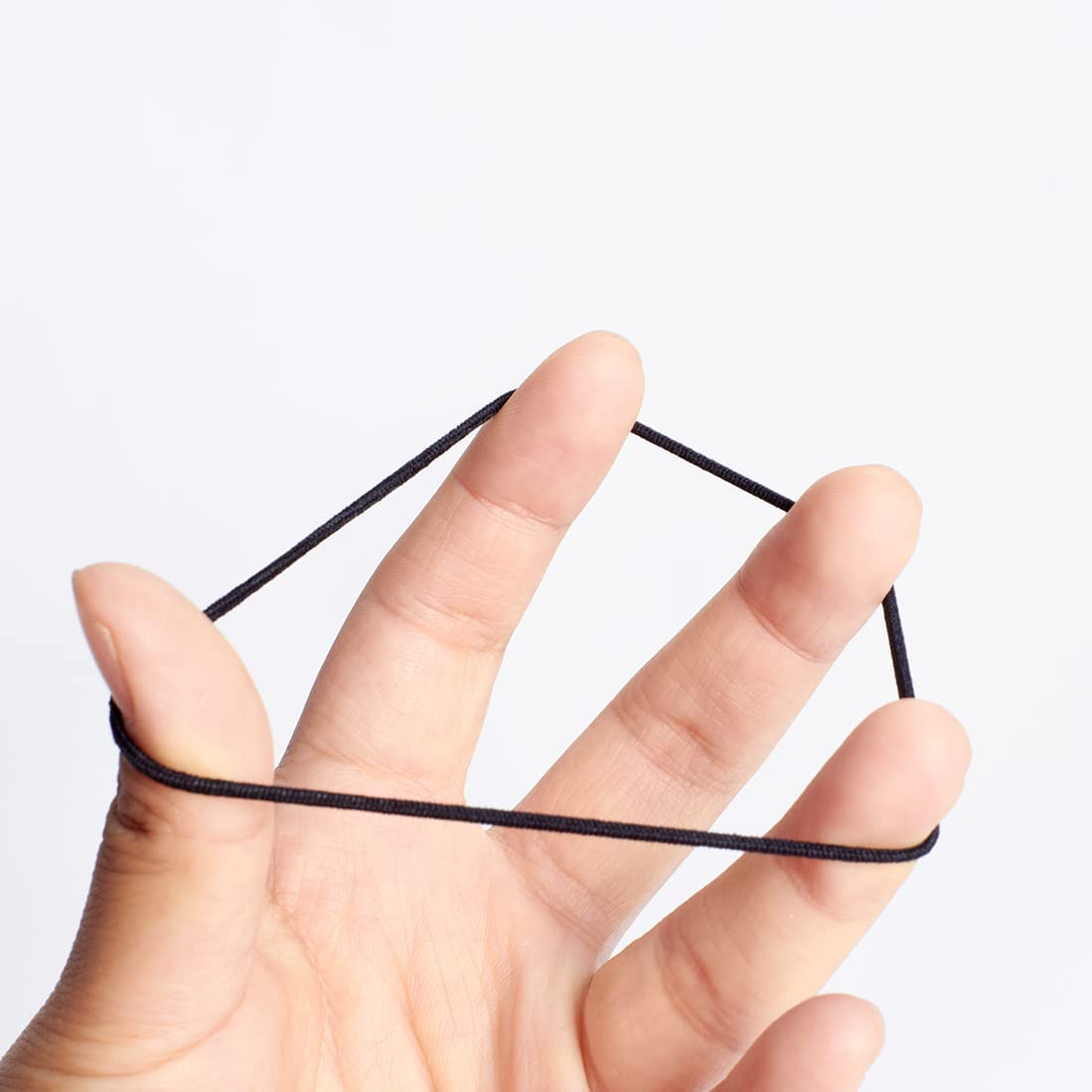 UTSAUTO 100Pcs Womens Elastic Hair Ties, Mini Rubber Band Ponytail Holders Hair Ties for Girls Hair Accessories, Black image number 1