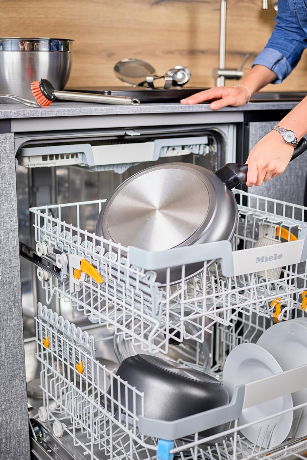 R&ouml;sle Stainless Steel Antibacterial Cleaning Brus, Stainless-Steel, Brush image number 4