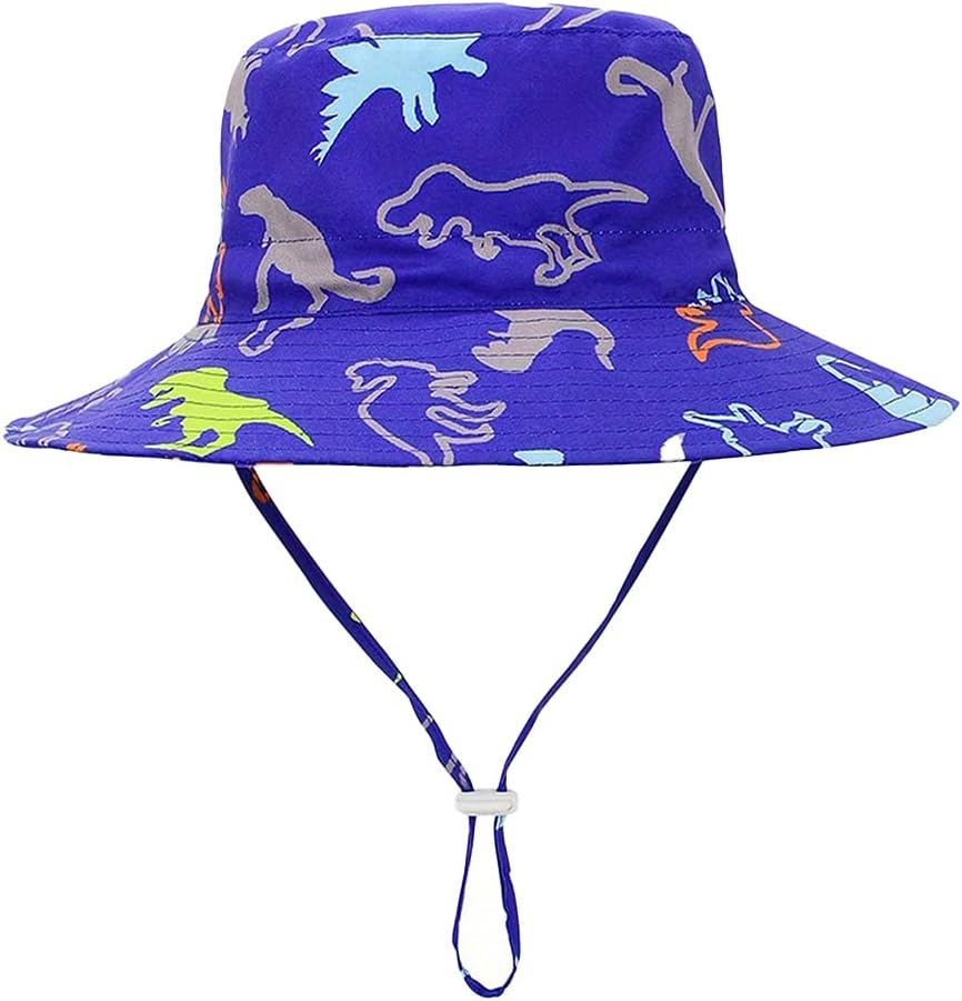 Baby Toddler Kids Bucket Sun Hat Summer Sun Protection Beach Hat for 6 Months - 4 Years Boys Girls