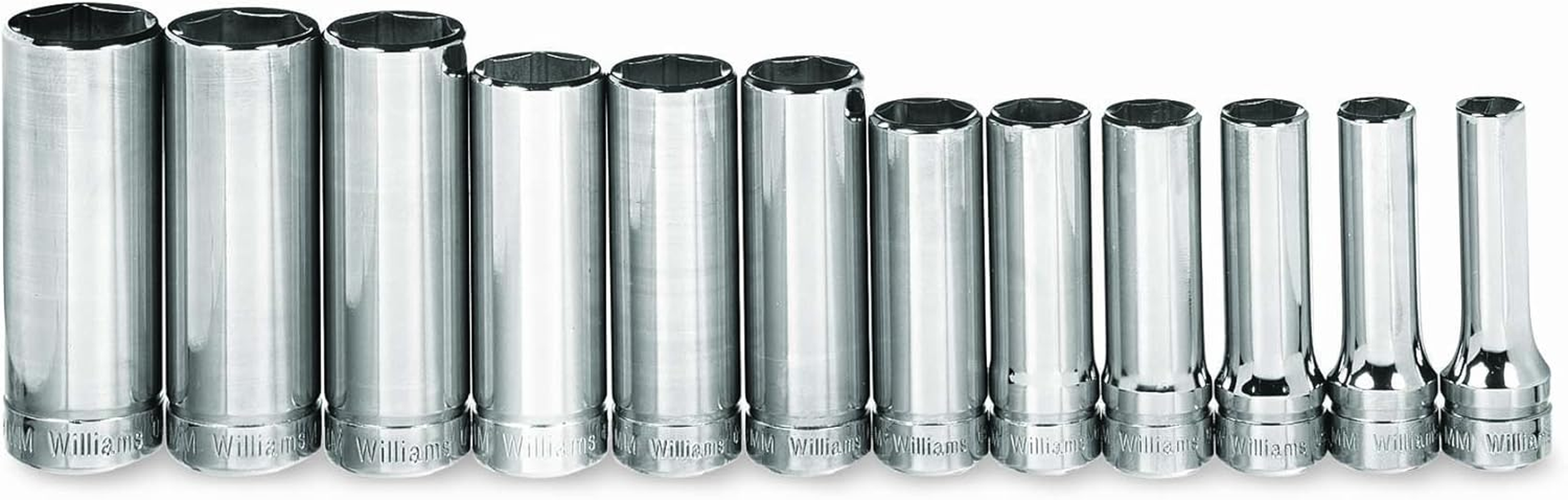 Williams BMD-608 3/8 Drive Deep Socket, 6 Point, 8Mm image number 1