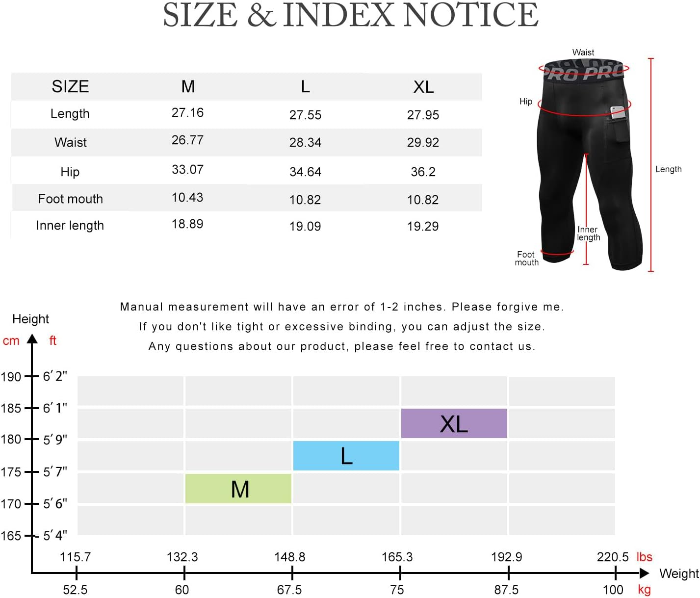 Lanbaosi Compression Pants for Men 3/4 Capri Leggings Dry Fit Workout Running Athletic Gym Tights Bottom 3 Pack with Pockets image number 6