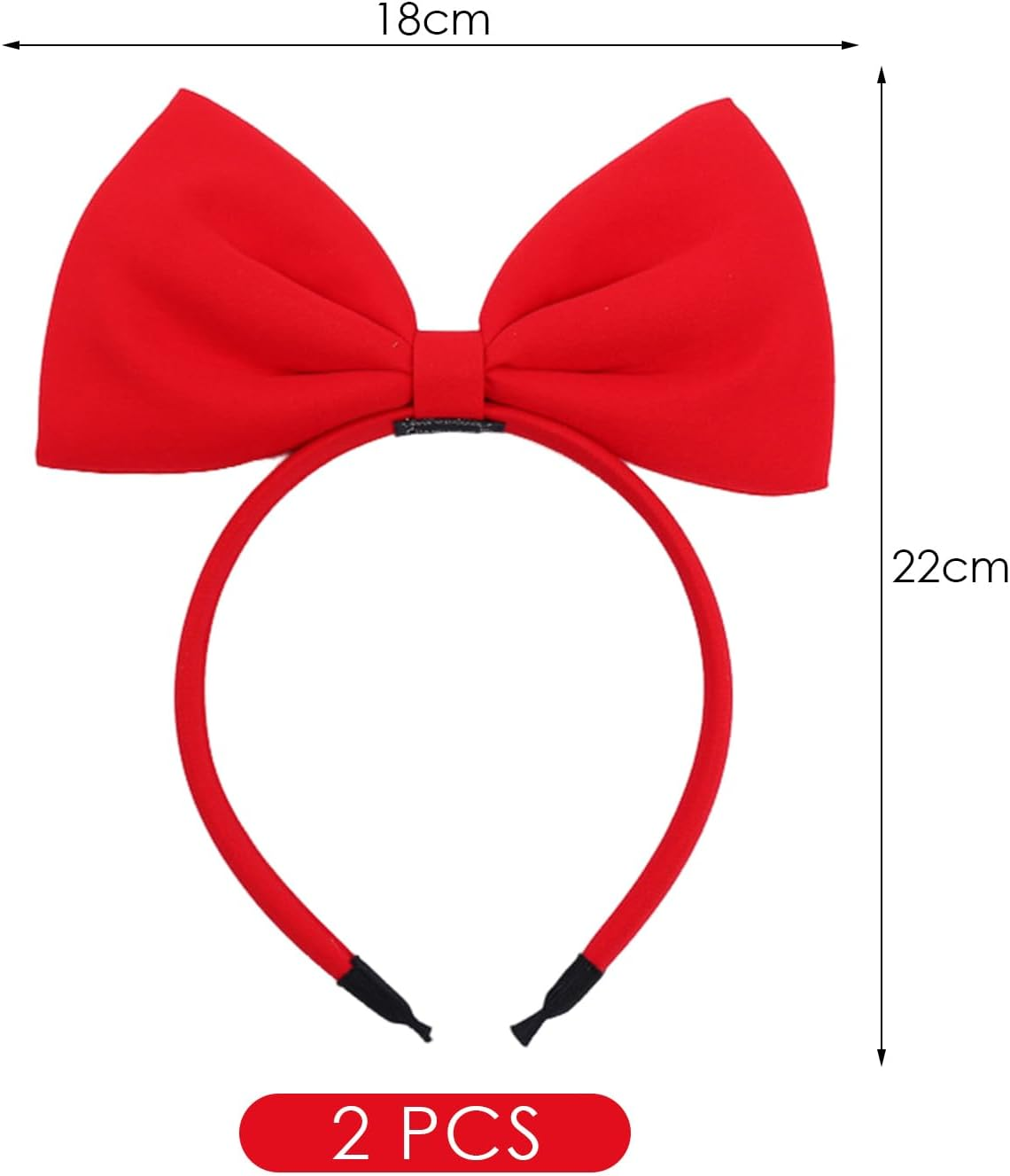 2 Pieces Red Bow Headband, Children'S Headband, Simple Cute Headband, Hairstyle Accessories, Clothing Accessories image number 5