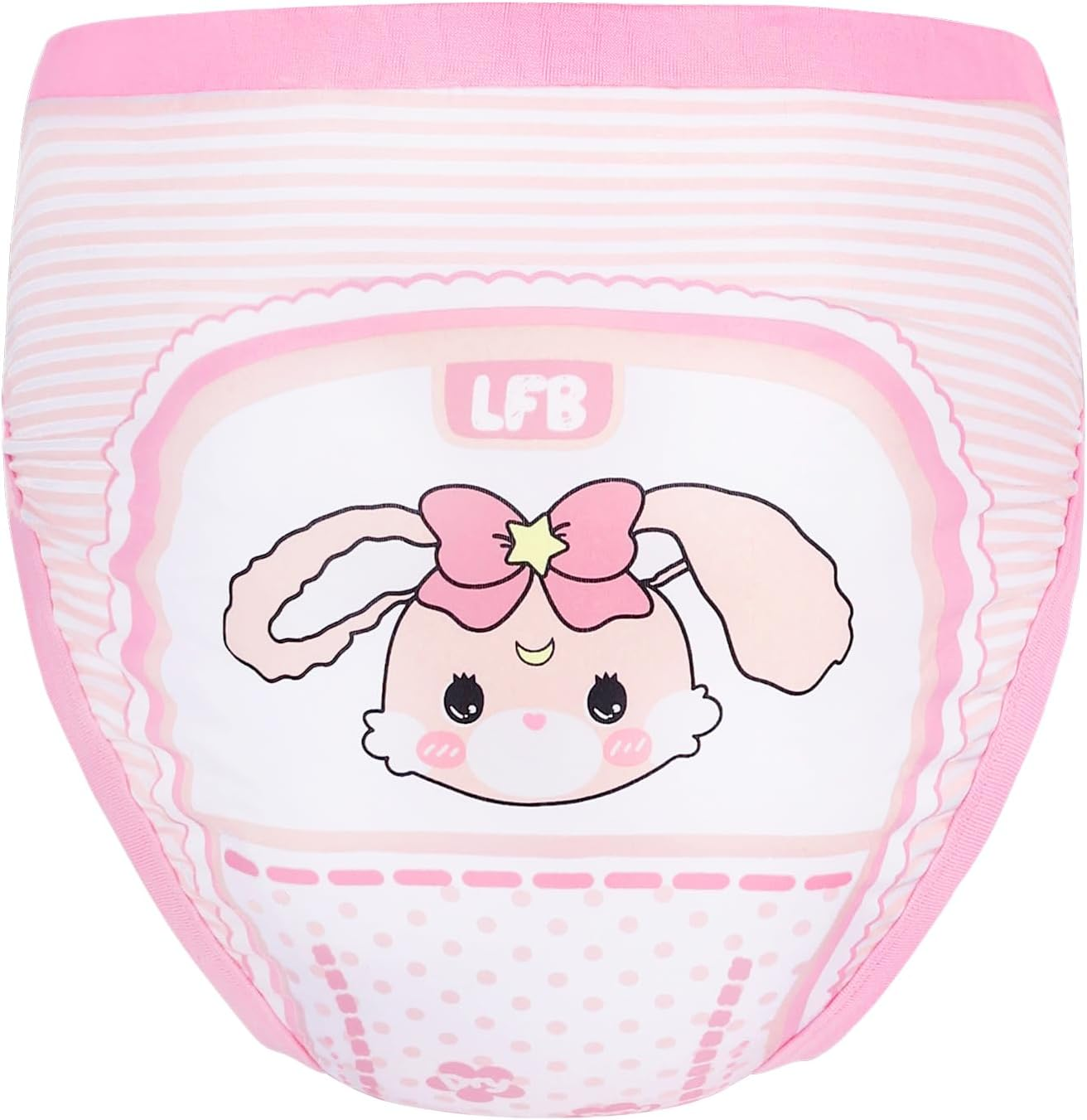 Littleforbig Soft Cotton Underwear Comfortable Washable Reusable Adult Training Pants - Baby Usagi image number 4