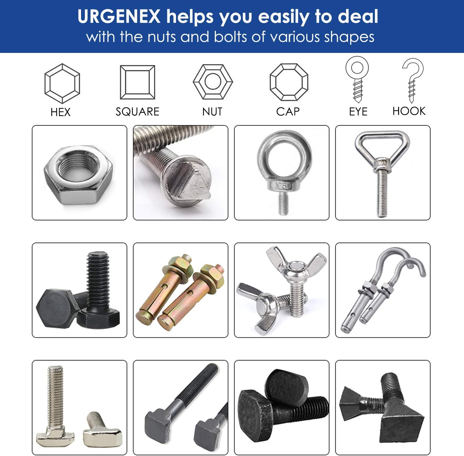 Super Universal Socket (11-32Mm 7-19Mm) Tool Gifts for Men Wrench Set Professional Sockets Tools Multi-Function Wrench Repair Kit with Power Drill & Ratchet Wrench Adapter Chrome Vanadium Steel (4PCS)