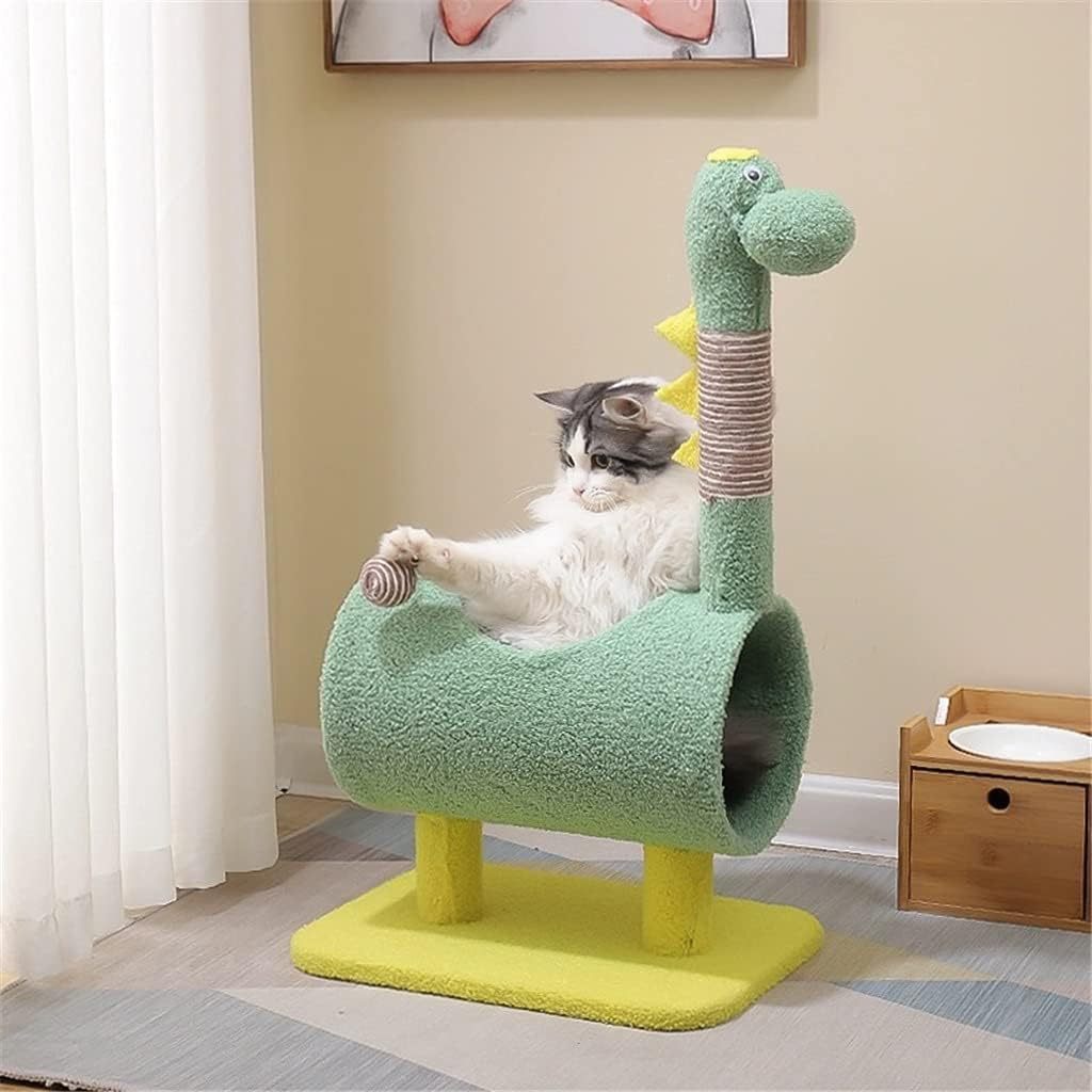 Cute Cats Scratcher Climbing Tree Cats Climbing Frame Scratching Post Pet Activity Furniture Play House for Kitty Kitten image number 3