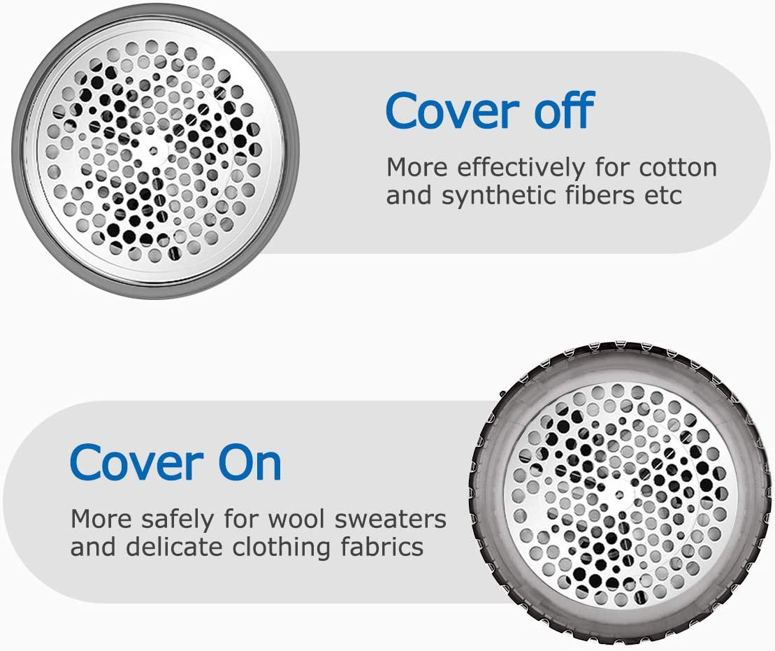 Beautural Portable Fabric Shaver and Lint Remover with 2-Speeds, Adjustable Shave Height, Dual Protection for Your Clothes, Quickly and Effectively Remove Fluff, Lint, and Bobbles image number 5