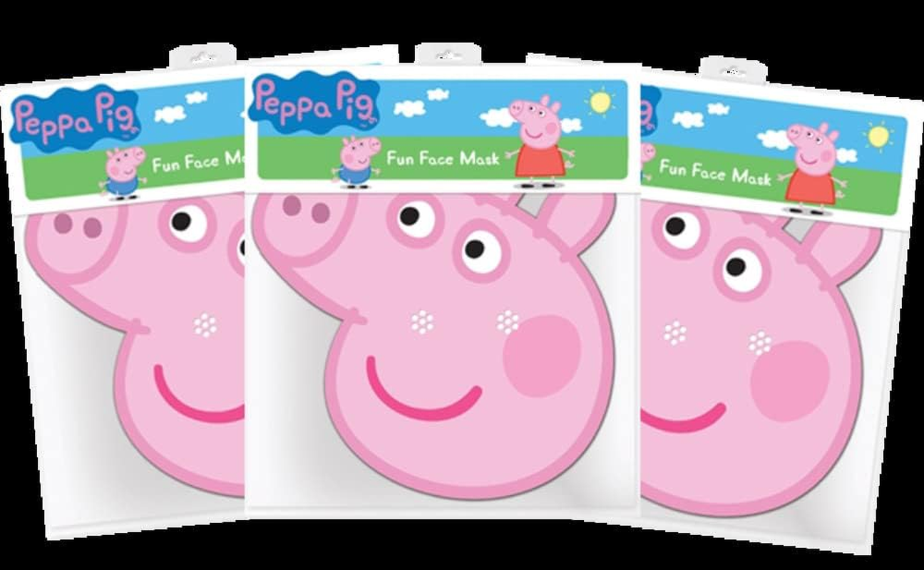 Star Cutouts Peppa Pig Fun Cardboard Face Masks 3 Pack