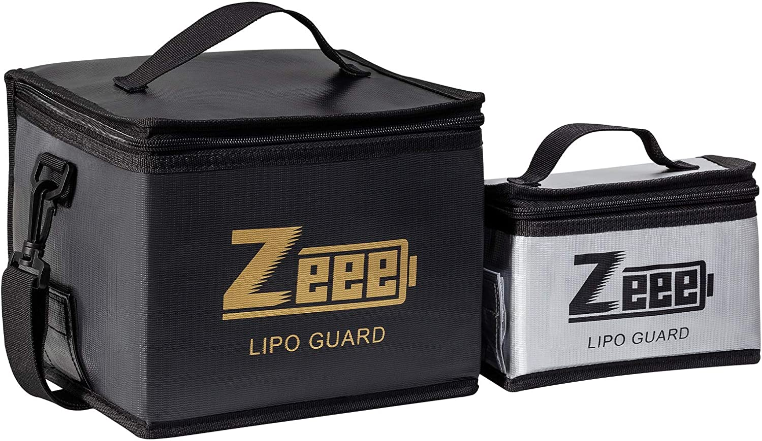 Zeee Lipo Bag Fireproof Battery Safe Bag Explosionproof Bag Lipo Battery Storage Guard Safe Pouch for Charge and Storage (2 Pack) image number 5
