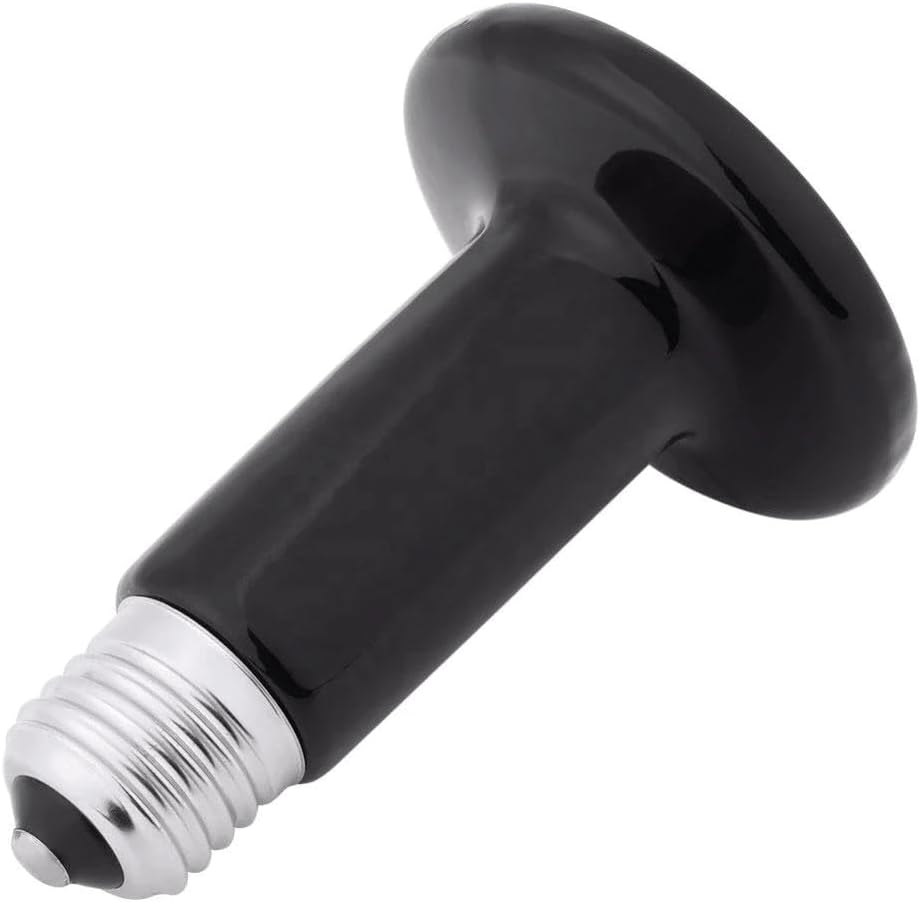 50W Pet Ceramic Heat Lamp Infrared Heating Emitter Reptiles Chickens Lizard Bulb image number 1