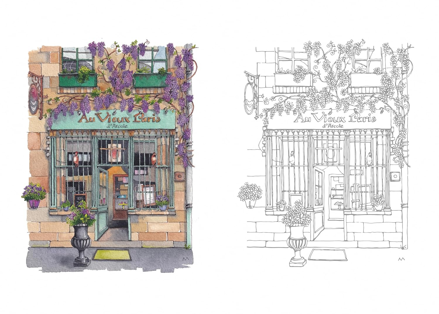 Urban Anna'S from Paris with Love Coloring Book image number 4