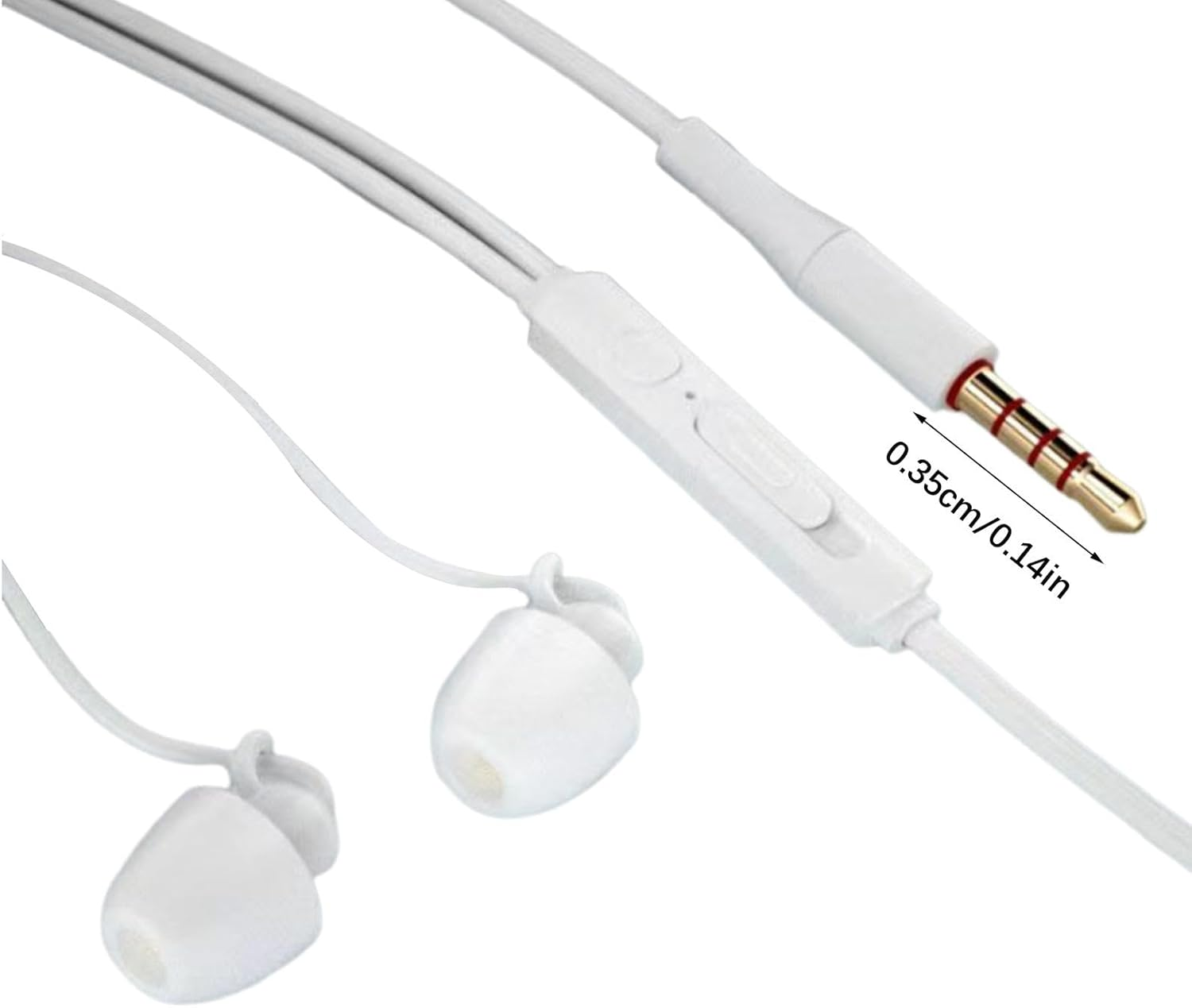 Soft Wired Headphones for Sleeping, Wired Sleep Headphones | Sleep Headphones | Sleep Earbuds with Wired Noise Reducing Earplugs Lightweight Soft Smartphone Compatible image number 2