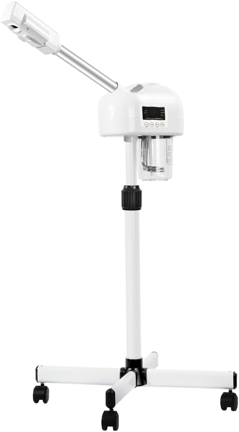 ALSTON Professional Facial Steamer Humidifier 3IN1 Ozone Spa Salon Adjustable Height with LCD Display and Timer Rolling Wheels for Beauty Skin Facial Clean image number 3