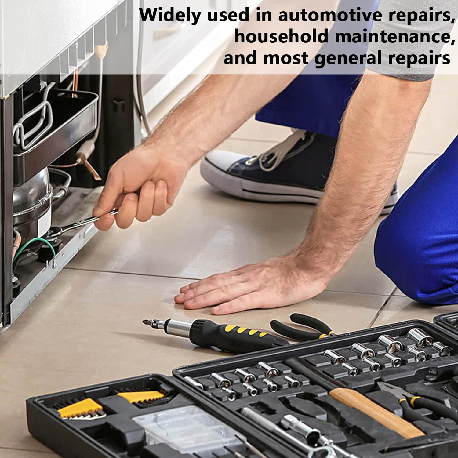 12 Pcs 1/4 Inch Drive 6 Point Socket, Metric Shallow Socket, 10Mm