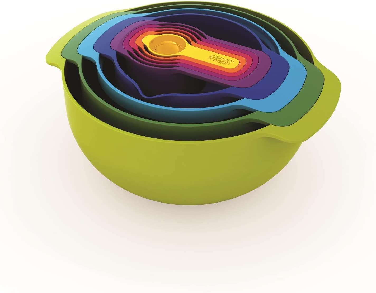 Joseph Joseph Nest 9 Plus, 9-Piece Compact Food Preparation Set - Multi-Colour