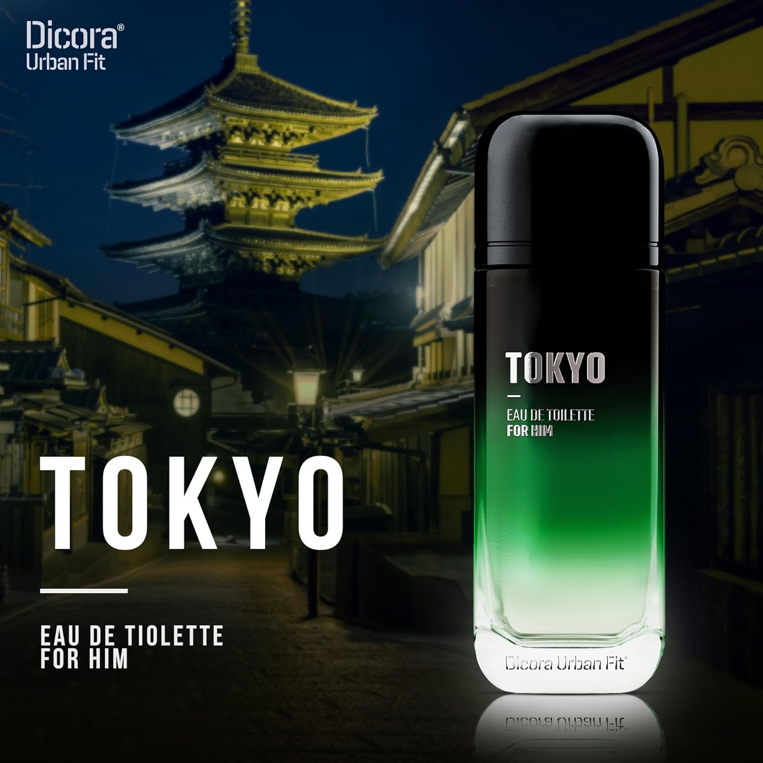 Tokyo by Dicora Urban Fit - Cologne for Men - Notes of Ginger, Bergamot, Lavender, and Leather - Sensual, Irresistible Fragrance - 5.07 Oz EDT Spray image number 2