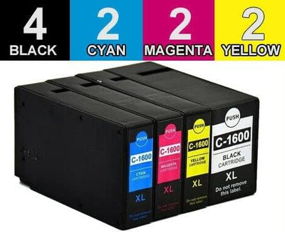 [10 Pack] PGI-1600XL Ink Cartridge for Canon Maxify MB2060 MB2160 MB2360 MB2760 image number 1