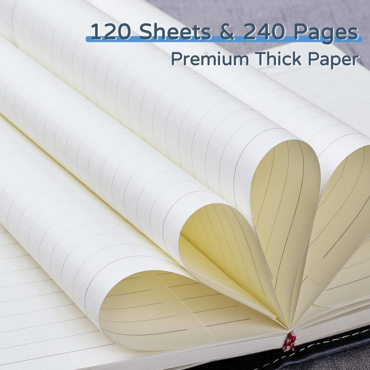 WEMATE Diary with Lock, A5 PU Leather Journal with Lock 240 Pages, Vintage Locks Journal Password Notebook with Pen, Locks Diary Planner Organizer for Men and Women, 8.6X5.8In Black image number 5